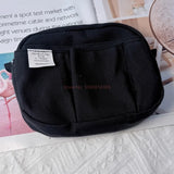 Large Capacity Canvas Storage Bag Simple Design For High School Students Multi-Layer Pencil Case And Bag For Boys And Girls