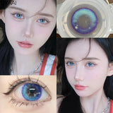 Halloween Cosplay Color Contact Lenses Cosplay Lens Anime Red Lenses Girl Tears Graduated Colored Lenses Makeup Eye Len