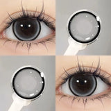 2Pcs Yearly Color Colored Contact Soft Circular  Black Makeup Blue Lens Lenses Beauty Pupil Gray Brown Eyes Fast Shipping