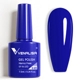 Nail Gel Polish 7.5ml HEMA/TPO FREE Red Sparkle Sequin Gel Nails Beautiful Semi Permanent Soak Off UV LED Gel Polish