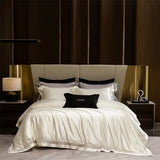 1000TC Lyocell Cotton Brocade Silky Feel Skin-friendly Hollow Lace Bedding Set Duvet Cover Set Flat/Fitted Bed Sheet Pillowcases
