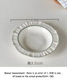 Sesame Dot Splash Ink Plate Simple Western Restaurant Pasta Deep Plates Ins Style Dessert Tableware Home Patchwork Dining Disc
