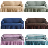1/2/3/4 flying seat seersucker living room sofa cover elastic sofa cover elastic solid thickness elastic sofa cover