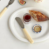 Cream Style Knife Fork Spoon Three Piece Set for Home Use Simple Dessert Spoon Yogurt Spoon Western-style Fork Fruit Fork