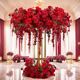 Artificial Lily of The Valley Red Ferris Wheel Flower Wedding Table Decoration Ornament Wedding Decoration Flower Arrangement