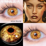 Cosplay Blue Color Contact Lenses for Eyes Yearly Makeup Halloween Beauty Yellow Contact Lenses Eye Cosmetic