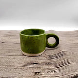 Creative Ring Handle Ceramic Mug Korean ins style Irregular Splash ink Coffee Cup Office Home Breakfast Tea Cup Handgrip Mug