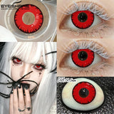 New Vampire Red Lens for Eyes Halloween Colored Contact Lenses Demon Cosplay Wihite Softlens Anime Party Makeup Lenses