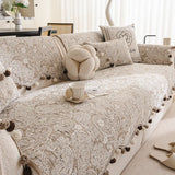 Four Season Universal Shaped Sofa Covers  Anti Slip One-piece Cover Cloth French Style Light Luxury Irregular Cushion Dust Cover