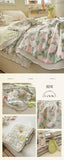 Princess Summer Quilt Washed Cotton Air Conditioner Student Dormi Thin Quilt With Lace Skin-friendly Soft Blanket Home Textiles
