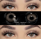 0~-6.00 Myopia Lenses 1 Pair Colored Contact Lenses with Degree Natural Eye Contact Prescription Lens Fashion Lenses