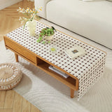 1pcs New Minimalist Mesh Dust-proof Tablecloth Thick Strap Storage Desktop Decorative Towel Multi Specification Tassel Table Mat