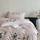 Flowers Towel Embroidery Bed Linens Egyptian Cotton Bedding Set Sheet Duvet Cover Pillowcase Underwear