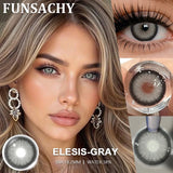 1 Pair Elesis Series Contact Lenses for Eyes Brown/Gray Colored Lenses Blue Natural Eye Contacts Annual Fast Shipping