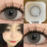 1Pair Colored Contacts Lenses with Myopia Yearly High Quality Brown Large Diameter Natural Beauty Pupils Fast Shipping