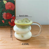 Creative Ins Glass Cup Heat-resistant Tumbler Transparent Tea Juice Milk Coffee Mug Home Water Glasses Cocktail Beer Glasses