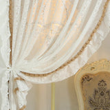 Transparent Lace Door Curtain Bedroom Mosquito Net Bloing Curtain No Punching Required Light Filtering Human Invisible