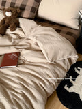 Fre Color Colion Pure Cotton Pleated Four-Piece Set Bedding Quilt Cover Pillowcase Bed eet id Pattern Chinese Sle