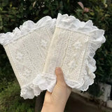 A5 Book Jacket, Lace Lace, High Aesthetic Book Cover, Adapt To The Manual Ledger, Fabric Protective Cover,