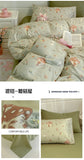 Washed Cotton Pastoral Girls Flower Bedding Sets Bed Linens Quilt Cover Sheet Set Simple Bedspread High Quality Home Textiles