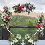 Ikeehome  Heart Shape Metal Wedding Balloon Arch Backdrop Stand Frame Party Decoration Flowers Background Stand