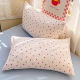 Thick Pure Brushed Bed Sheets, Duvet Cover Set, 4 Piece Bedding Set 2026 new style washed double-layer yarn printed