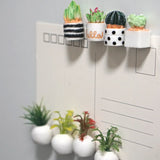 4-5pcs Cactus Fridge Magnet Plant and Flower REfrigerator Magnetic Sticker 3D Cute Grass Message Board Reminder Home Decoration