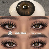 NEW Lenses Colored Contact Beauty Colored Pupils Green Contact Lenses Natural Look Lenses Women Brown Pupils High Quality