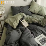 Solid Pink Fashion Style Bedding Set Twin Full Queen Size Duvet Cover Set Adults Kids Simple Korean Bed Flat Sheet Pillowcases