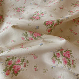 3/4Pcs Pastoral Floral Lace Ruffles 100% Cotton Bedding Set Single Queen Duvet Cover Bed Skirt/Bed Sheet/Fitted Sheet Pillowcase