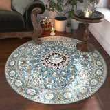Round Carpets for Living Room  Vintage Floral  Large Area Home Decor Luxury Bohemian IG Exotic Art Soft Bedroom Polyester Rugs