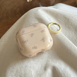 Korea lovely candy color bow gloss silicone earphone case for airpods pro 2 for airpods 1 2 3 4 protection cover with keychain