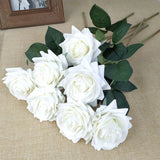 11pcs/Lot Rose Artificial Flowers Real Rose Touch Flowers Home for Decorations Wedding Party or Birthday Bouquet