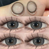 1Pair Color Contact Lens Black Pupils High Quality Myopic  BrownEyes - 1 to- 8 Diopter Contact Lenses 1 Year Fast Shipping