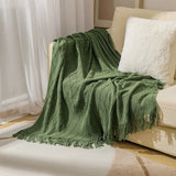 Herringbone Faux Cashmere Throw Blanket Lightweight Fuzzy Soft Cozy with Chevron Fringe Travel-Friendly Farmhouse Christmas Gift
