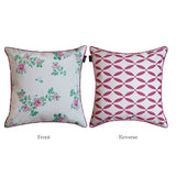 French Throw Pillowcase Spring/Summer Green Retro Pink Rose Home Decorative Pillows for Sofa Headrest Cushion Lace Pillow Cover