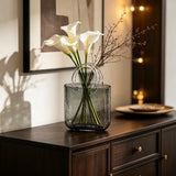 Handbag Shaped Glass Vase Creative Bubble Glass Flower Container Hydroponic Vase for Home Desktop Decoration