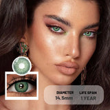 1 Pair Colored Contact Lenses Yearly Use Natural Look Brown Eye Lenses Gray Contact Blue Lenses Green Eye Lenses