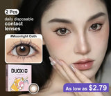 1Pairs/2PCS Daily Disposable Lenses Color Contact Lens for Eyes With Degree Prescription Natural 1 Day Use