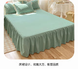 Princess Style Girls Bedding Set Ruffle Duvet Cover With Lace Korean Four Piece Set Quilt Cover Pillowcase Wedding Bedroom Decor