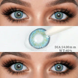 1 Pair Breeze & Chagall Series Colored Contact Lenses Natural Brown Pupils Eyes Contact lenses Gray Soft Contacts 14.20mm