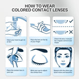14.5mm Marsala Brown Colored Contact Lenses Yearly Disposable Soft Cosmetic Lens for Daily Dating Eye Beauty Contacts