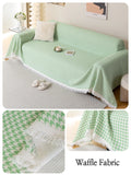 Chenille Sofa Towel for living room French Style home decoration Sofa Cover Couch Cover Tassel edge Waffle cushion