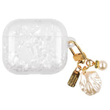 Dreamy Pearl Shell Soft Case For AirPods 4 3 2 1 Pro 2 2nd Cover Funda Wireless Headphone Coque Accessories Box With Keychain