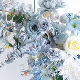 Blue Wedding Decoration Bull Horn Arch Floral Party  Engagement  Ceremony  Wedding  Outdoor  Event  Ceremony  Simulated  Flowers