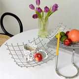 Nordic Large Table Metal Storage Tray Kitchen Fruit Cutlery Home Decorative Tray Bedroom Jewelry Organizer Serving Tray