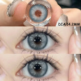 1 Pair Colored Contact Lenses for Eyes Natural Look Brown Eye Lenses Gray Contact Blue Lenses