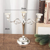 European Luxury Gold Candle Holder, Romantic Atmosphere Candelabra for Home Living Room Candlelight Dinner Decoration
