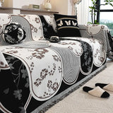 Chinese Antique Printed Sofa Cover Full Cover Dust-Proof Sofa Blanket for Office Furniture Protection Slipcover for All Seasons
