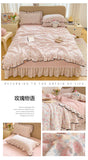 Summer Cooling Quilt Soft Skin-Friendly Air Conditioning Thin Blanket Single/Double Washable Home Textile Princess Wind Style
